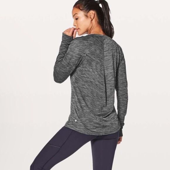 Lululemon Meant To Move Long Sleeve Heathered Top - Picture 4 of 12